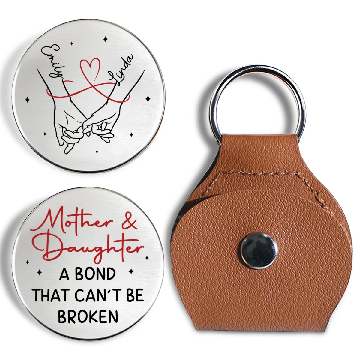 Bond Cannot Be Broken - Personalized Custom Pocket Hug - Image 6