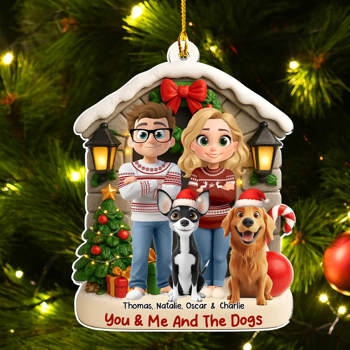 Bond Of Love - Personalized Custom 3D Effect Acrylic Ornament - Image 5
