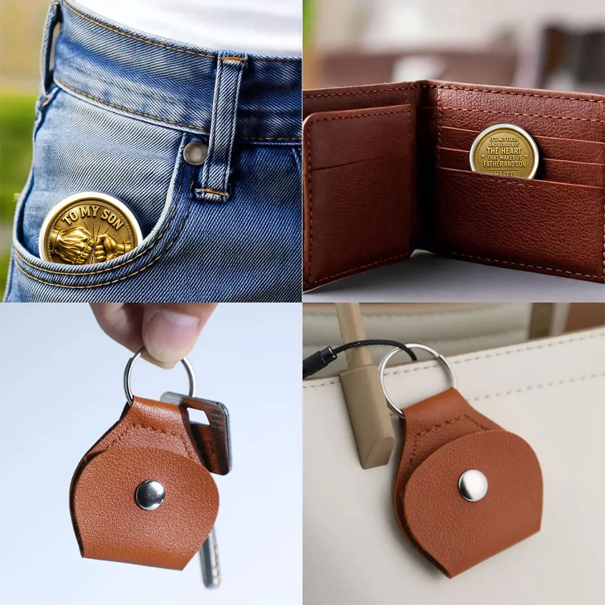 Bonded By Heart - Personalized Custom Pocket Hug - Image 5