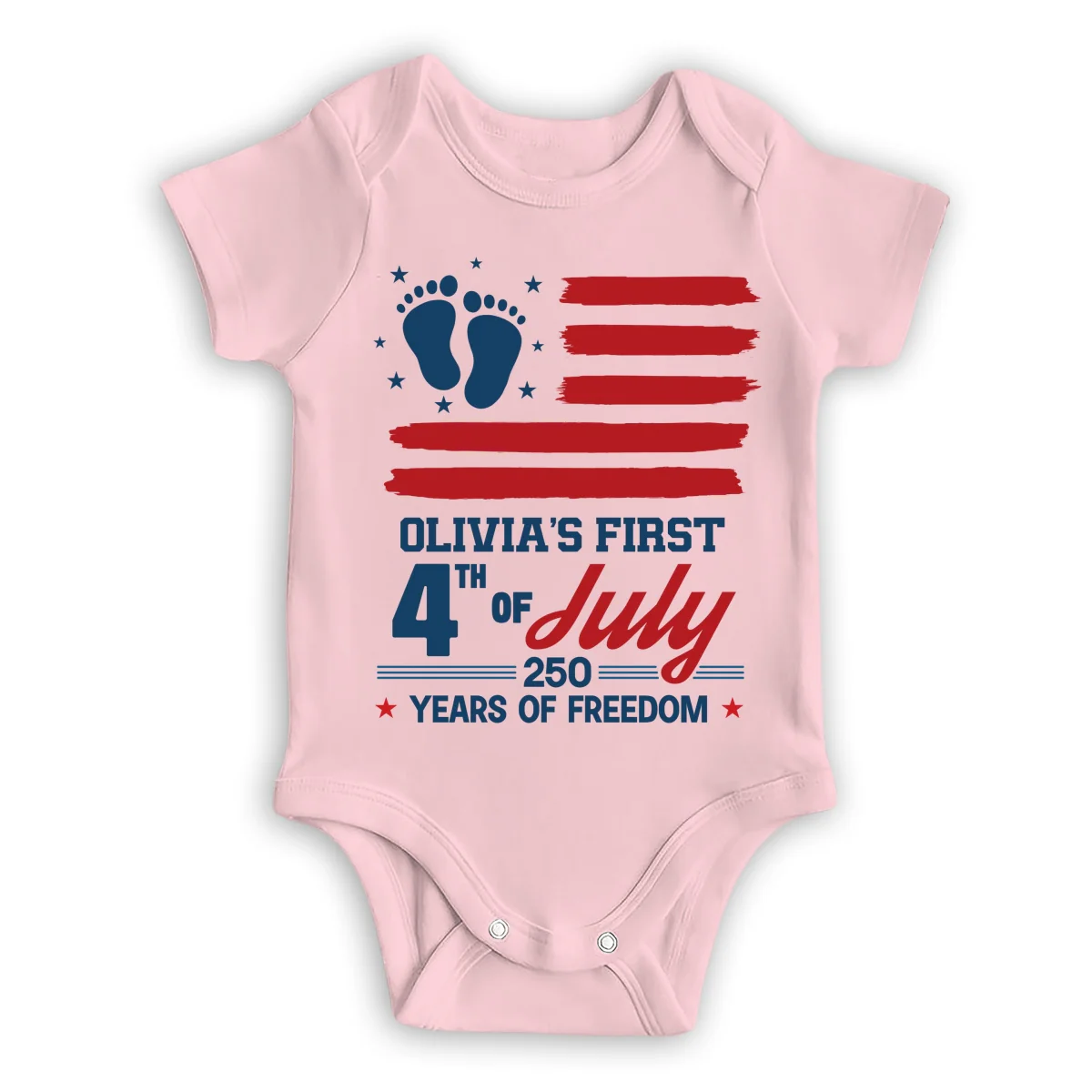 Born In America - Personalized Custom Baby Onesie - Image 11