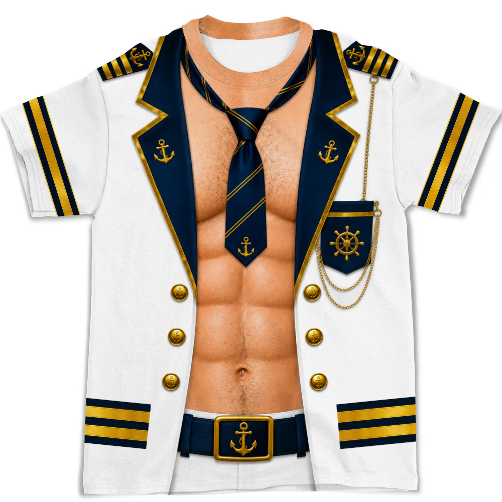 Born To Captain - Personalized Custom All-over-print T-shirt - Image 6