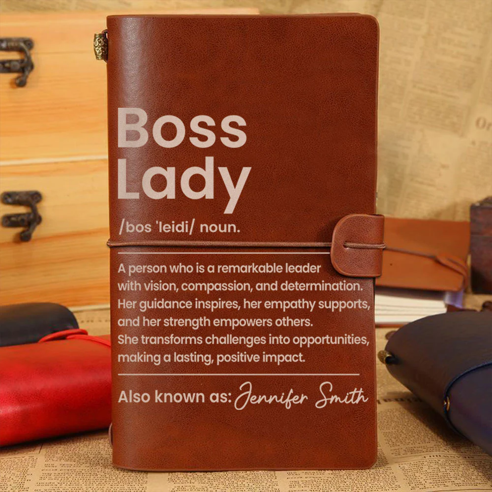 Boss Lady - Personalized Custom Vintage Journal