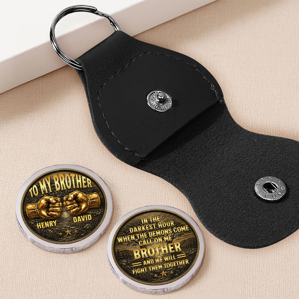 Bound By Blood Forever - Personalized Custom Pocket Hug - Image 2