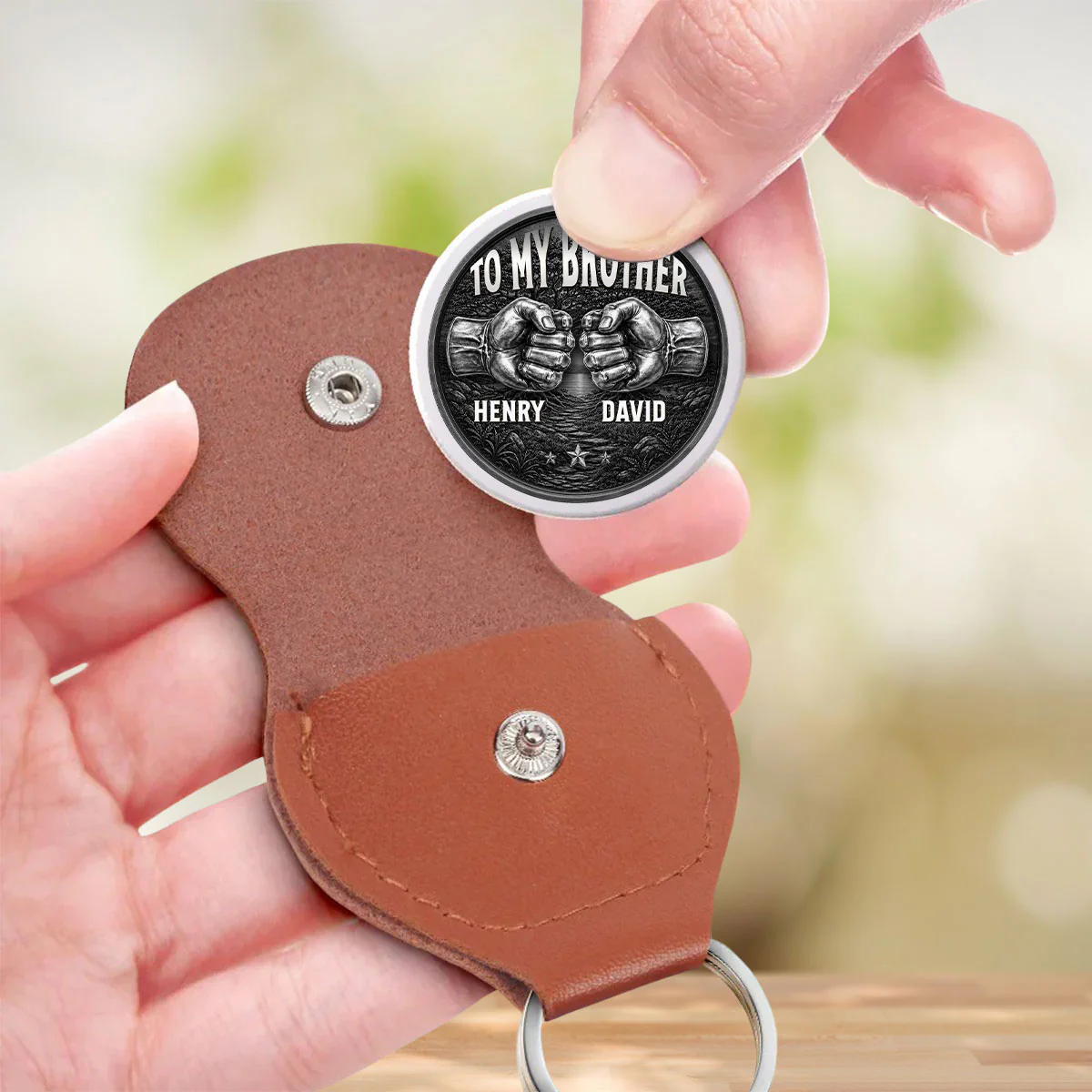 Bound By Blood Forever - Personalized Custom Pocket Hug - Image 3