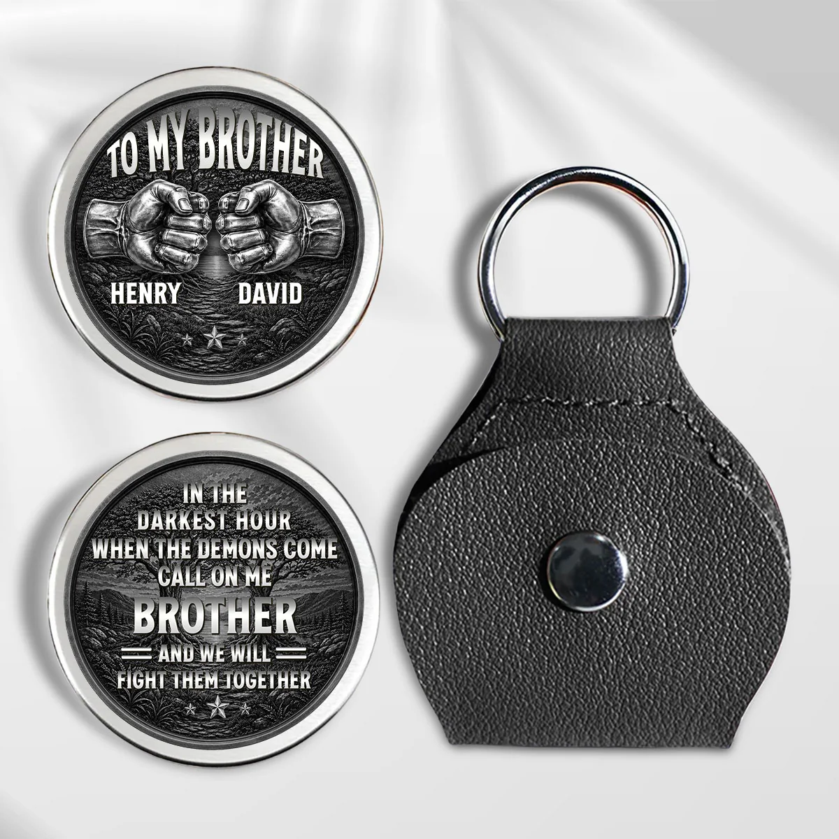 Bound By Blood Forever - Personalized Custom Pocket Hug - Image 5
