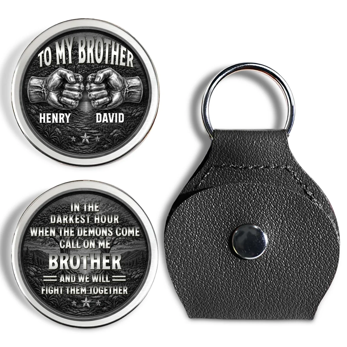 Bound By Blood Forever - Personalized Custom Pocket Hug - Image 8