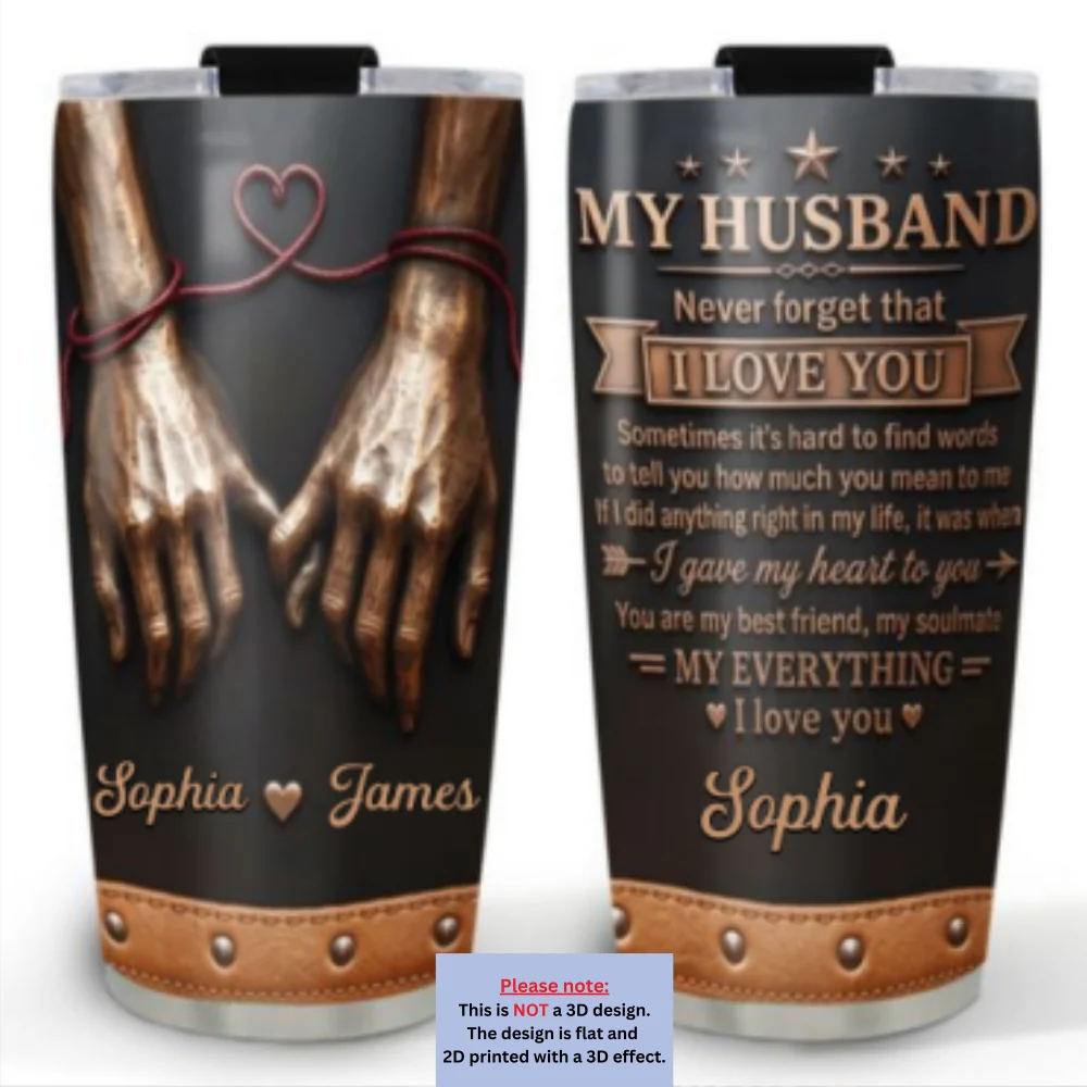 Bound Together - Personalized Custom 3D Inflated Effect Tumbler - Image 5