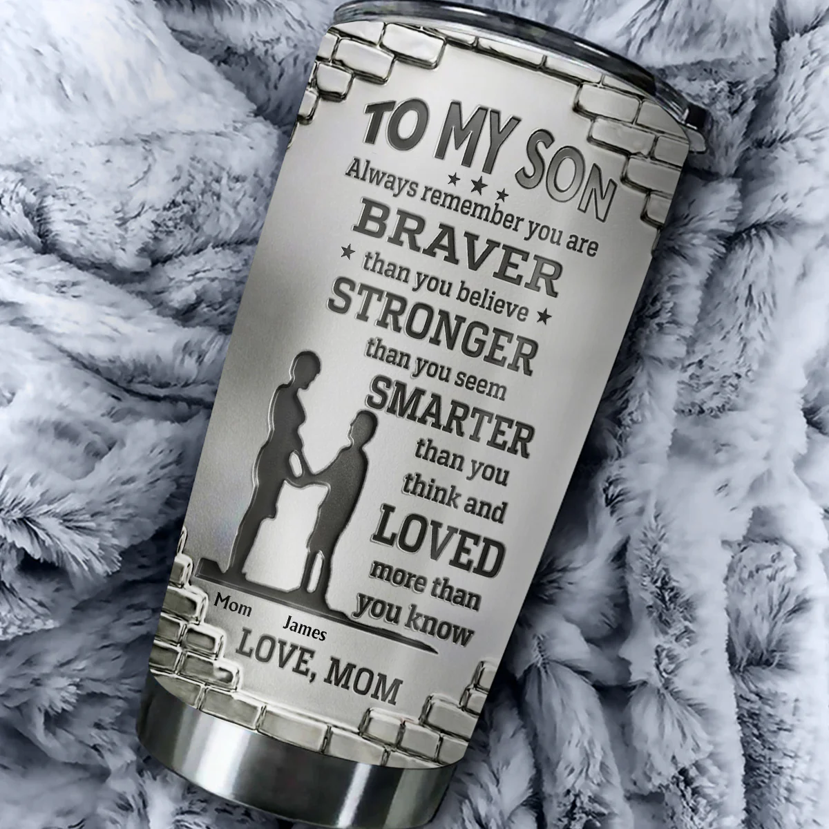 Braver Than You Believe - Personalized Custom 3D Effect Tumbler - Image 5