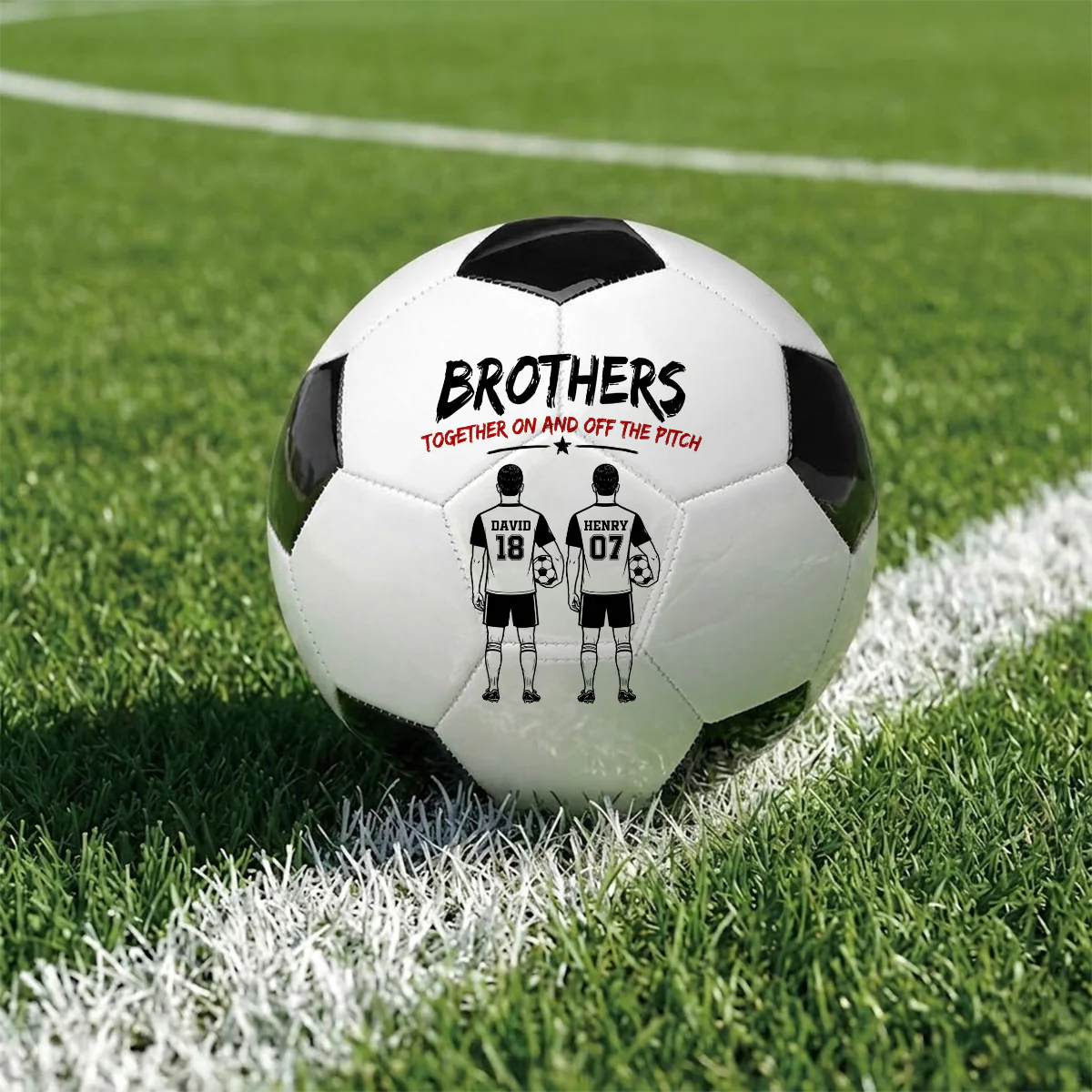 Brother Hood - Personalized Custom Soccer Ball - Image 3