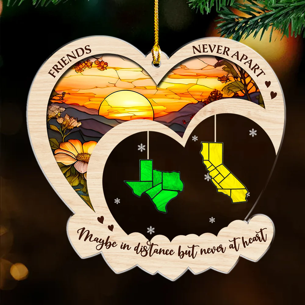 Brothers And Sisters Have Love At Heart - Personalized Custom Acrylic Ornament - Image 2
