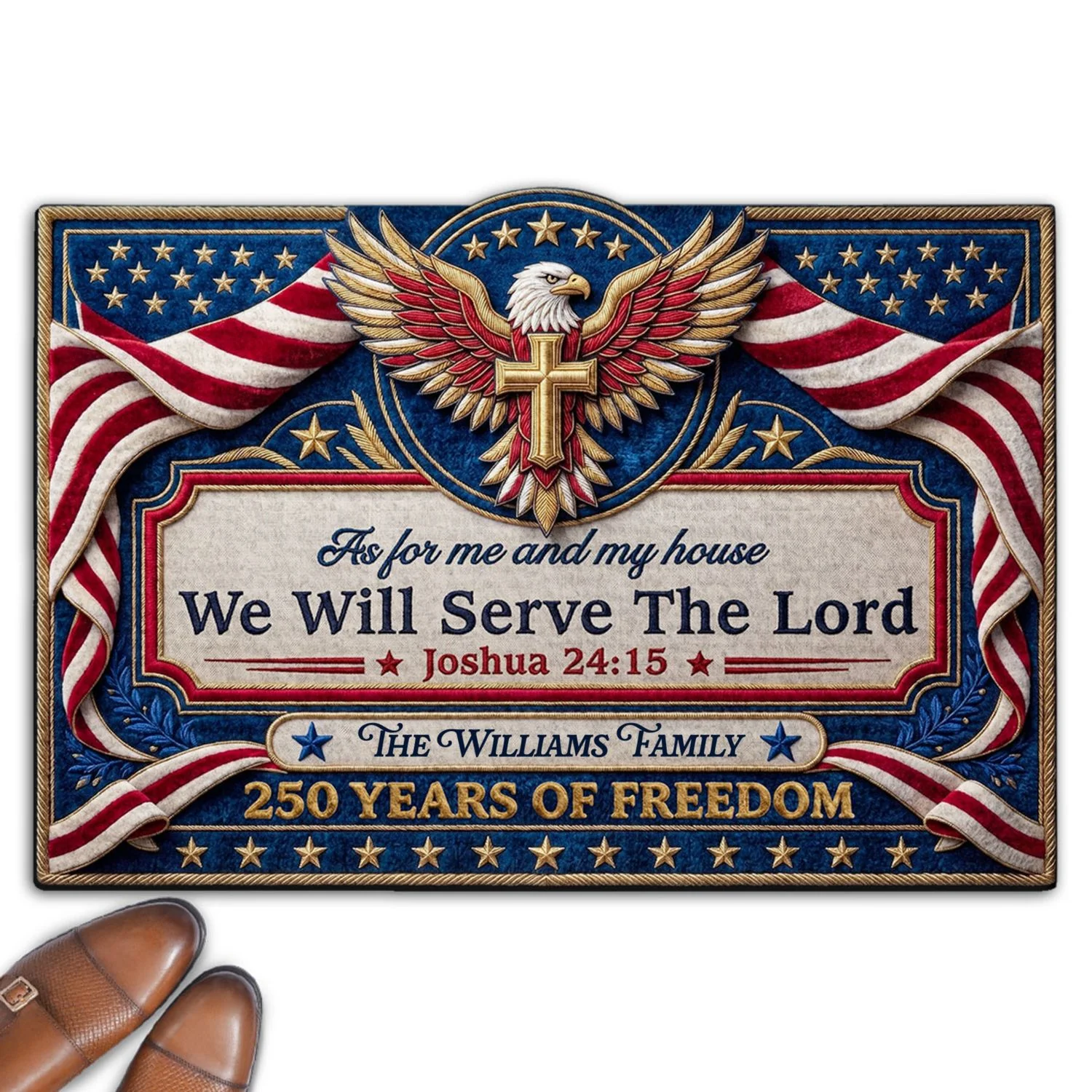 Built On Faith Always - Personalized Custom Doormat - Image 6