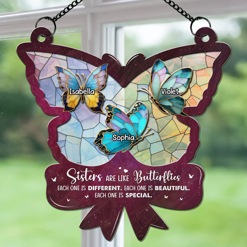 Butterflies - Personalized Custom Suncatcher