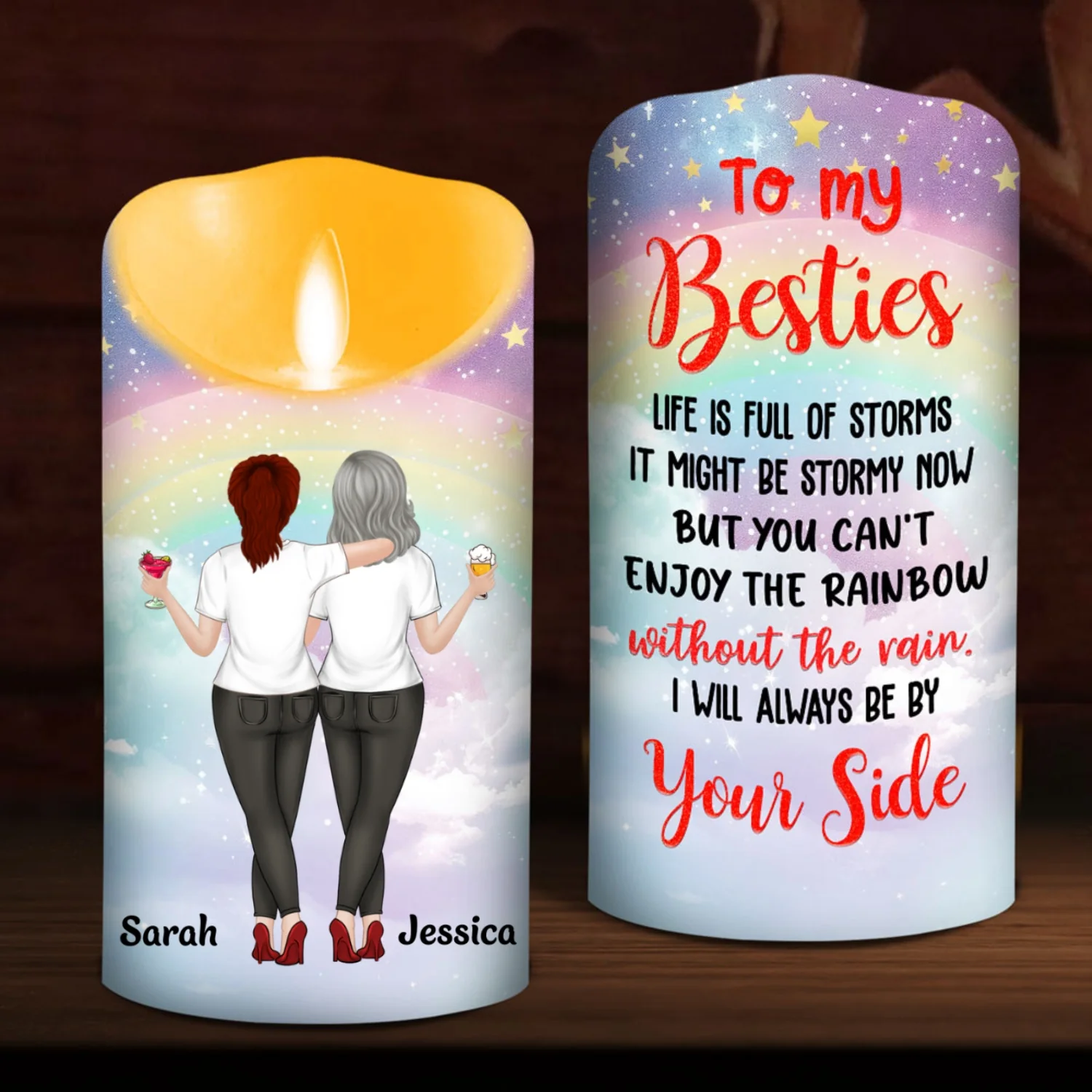 By Your Side - Personalized Custom LED Candle - Image 7