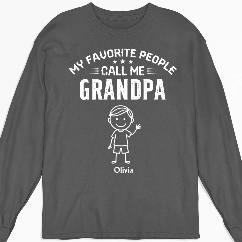 Call Me Grandpa - Personalized Custom Shirt - Image 13