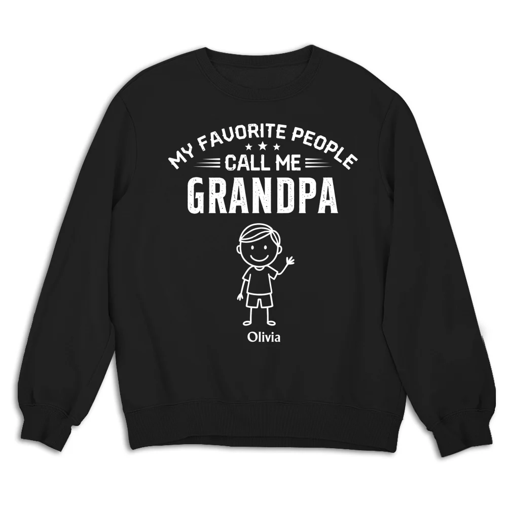 Call Me Grandpa - Personalized Custom Shirt - Image 15