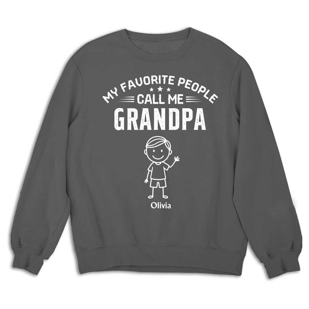 Call Me Grandpa - Personalized Custom Shirt - Image 16
