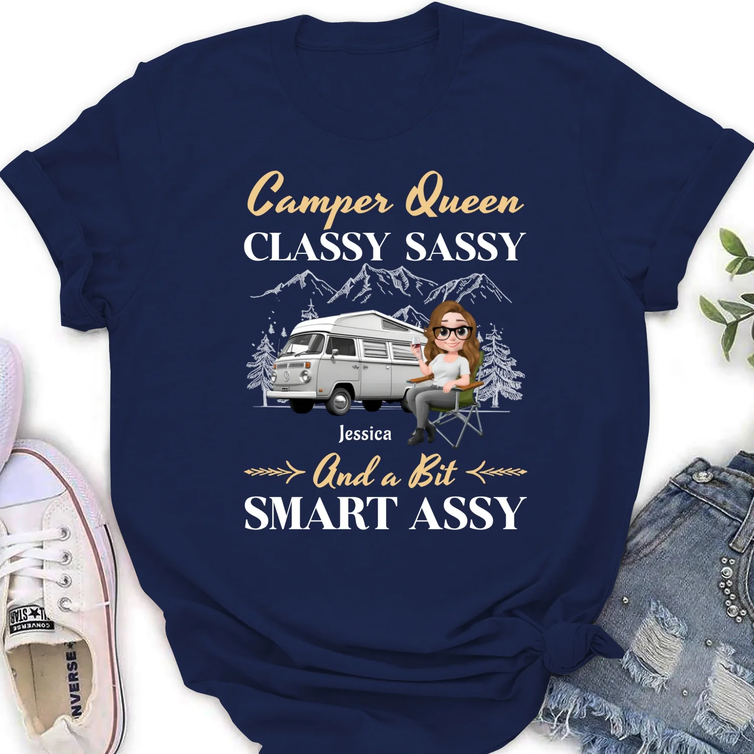 Camper Queen - Personalized Custom Shirt - Image 18