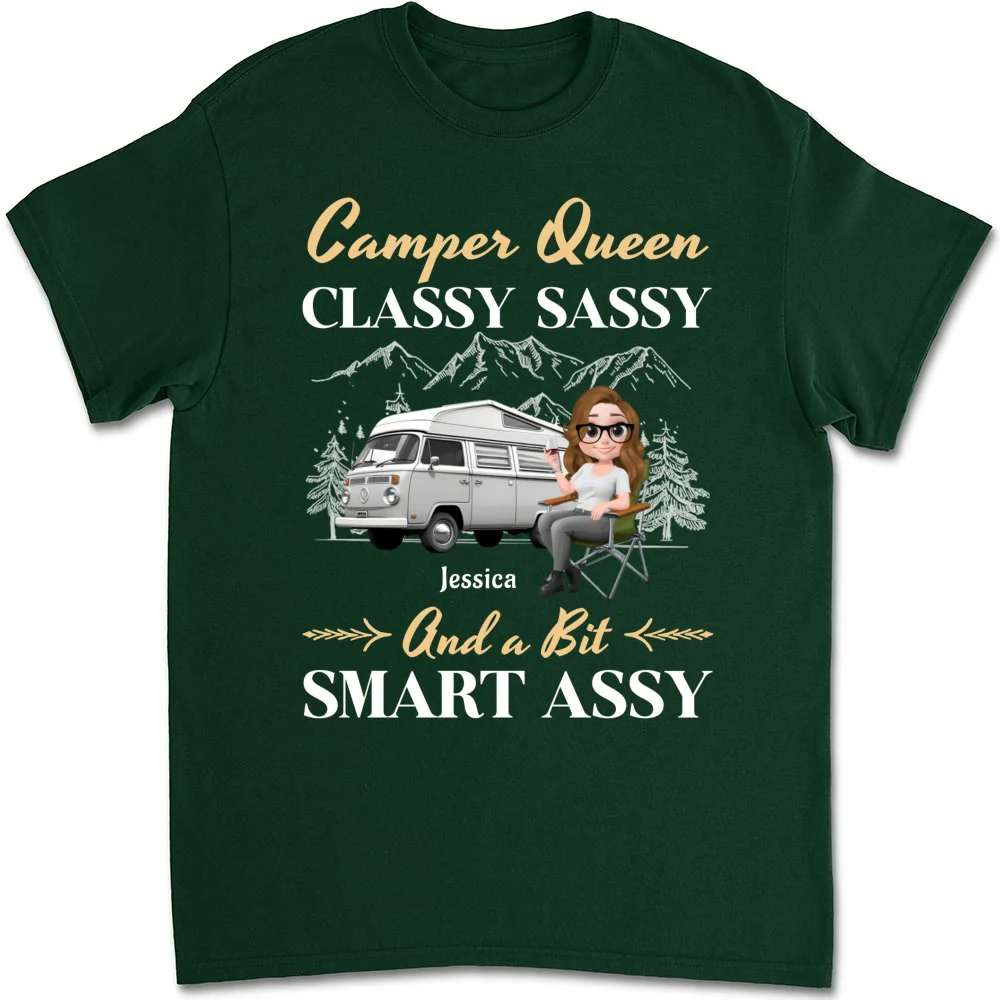 Camper Queen - Personalized Custom Shirt - Image 8