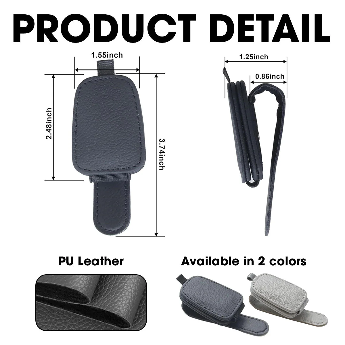 Can Not Wait To Meet You - Personalized Custom Sunglasses Holder For Car Visor - Image 6