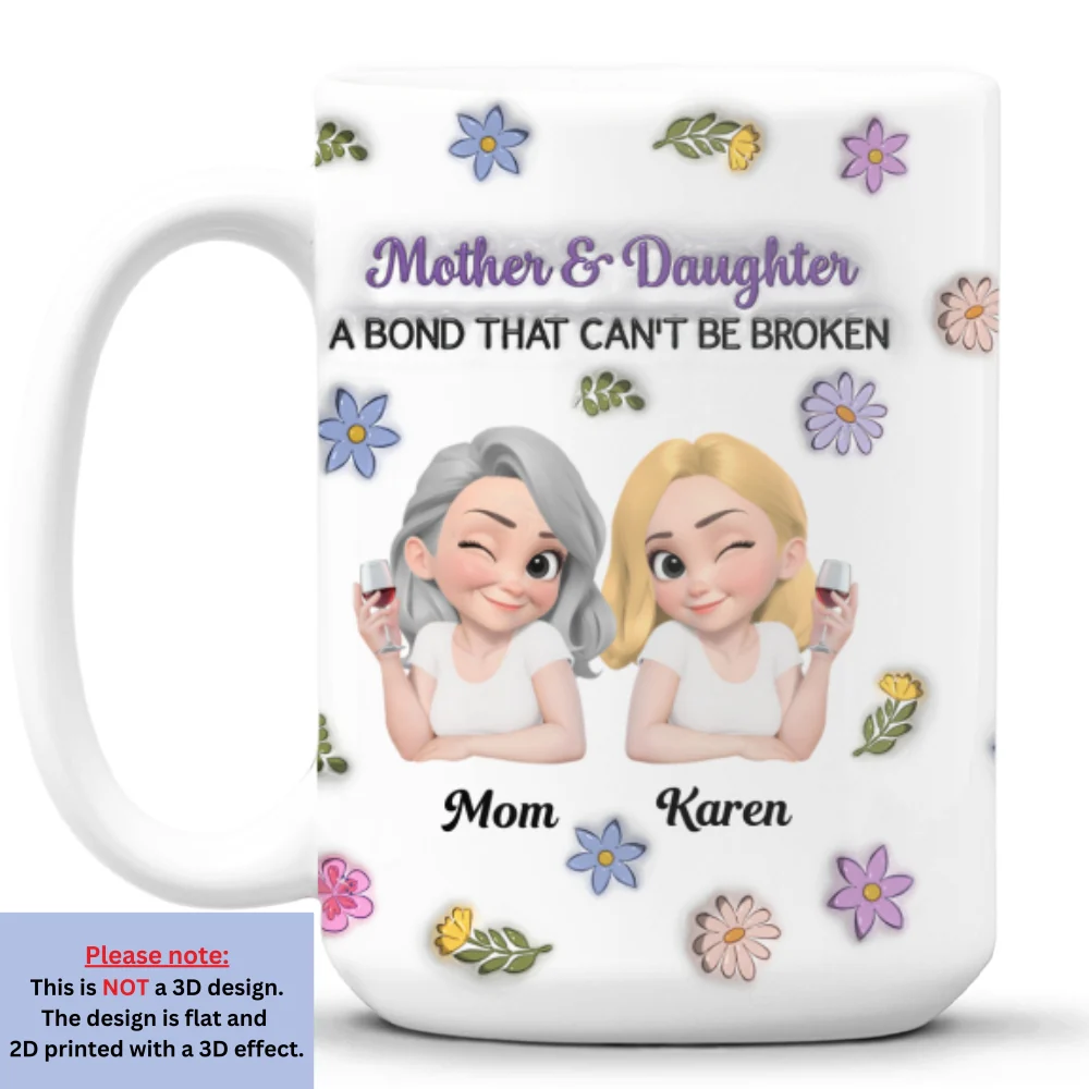Cannot Be Broken - Personalized Custom 3D Inflated Effect Mug - Image 8