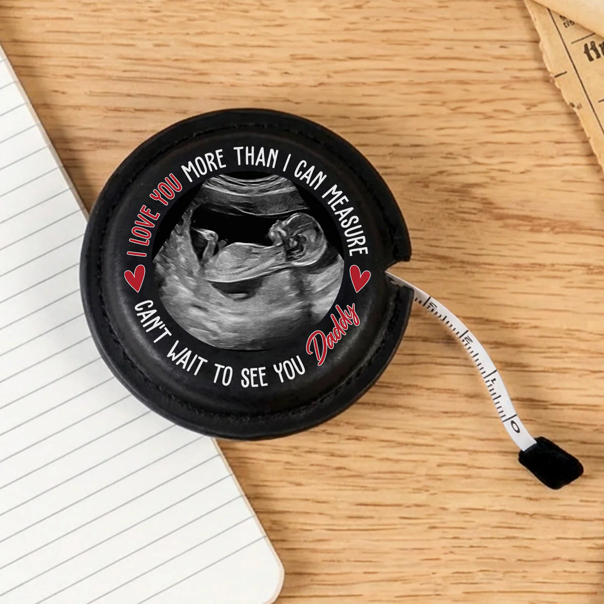 Cannot Wait To See You - Personalized Custom Leather Tape Measure