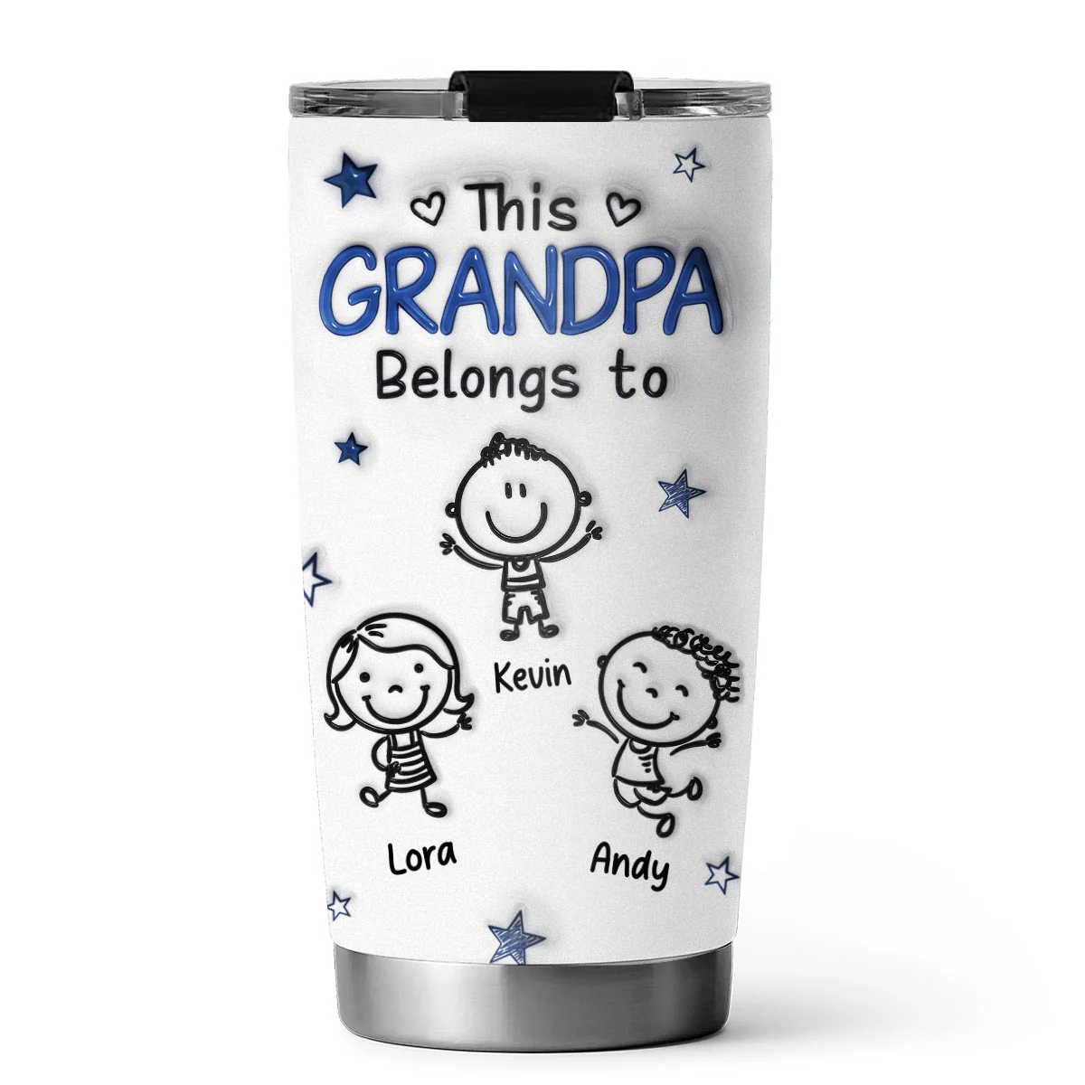 Cartoon Childs - Personalized Custom 3D Inflated Effect Tumbler