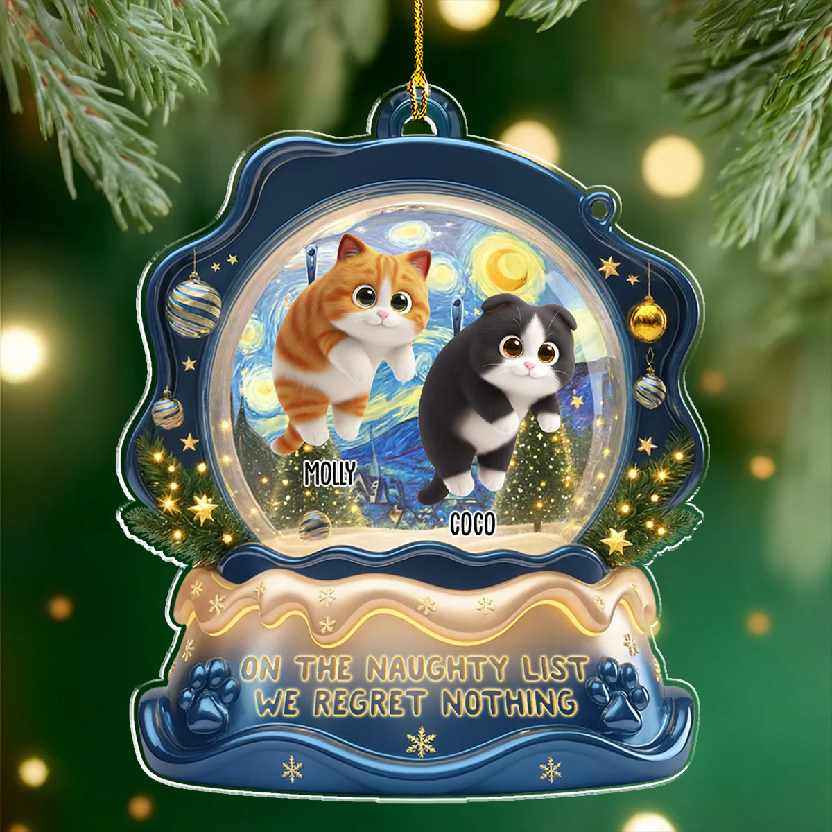 Cat Edition - Personalized Custom Acrylic Ornament