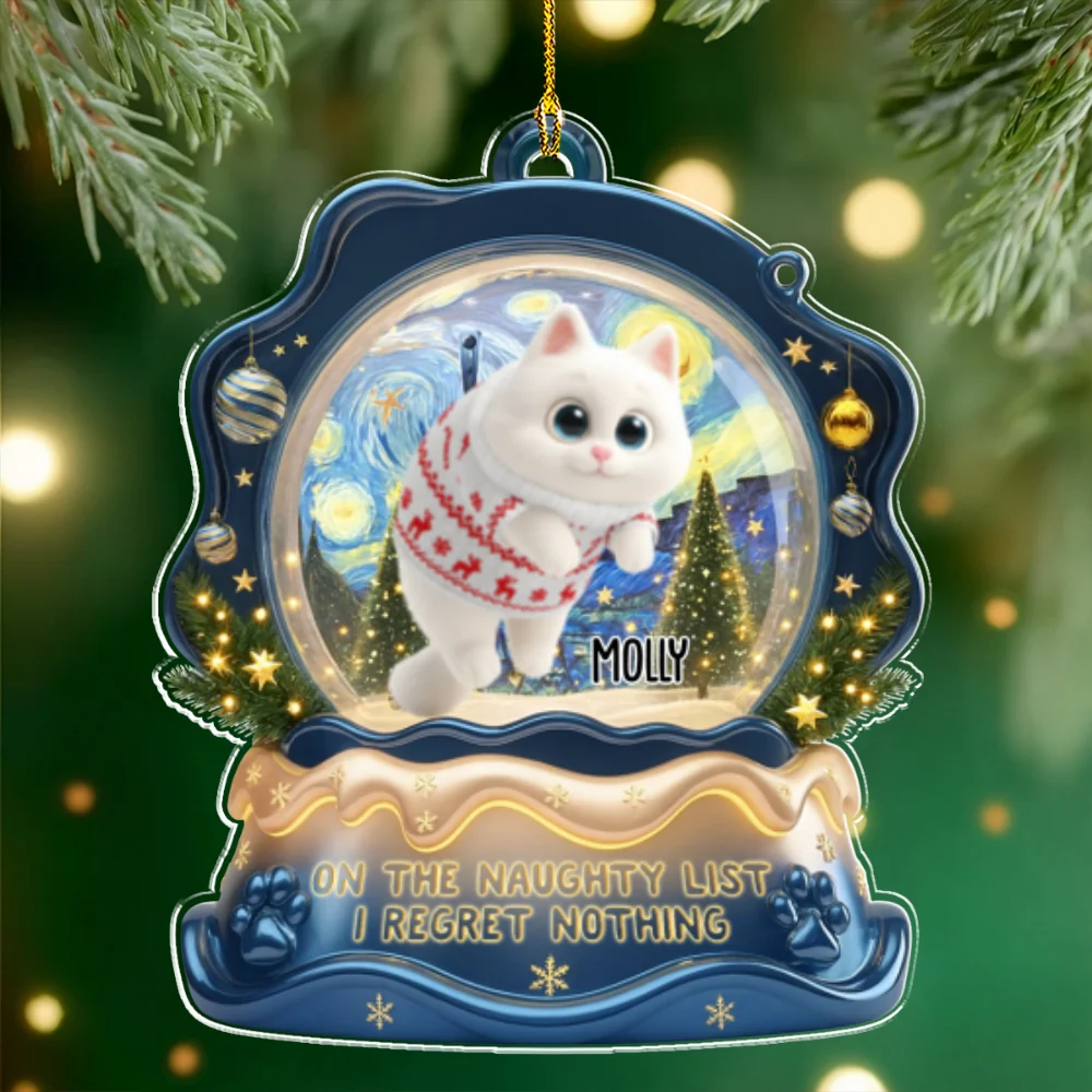 Cat Edition - Personalized Custom Acrylic Ornament - Image 6