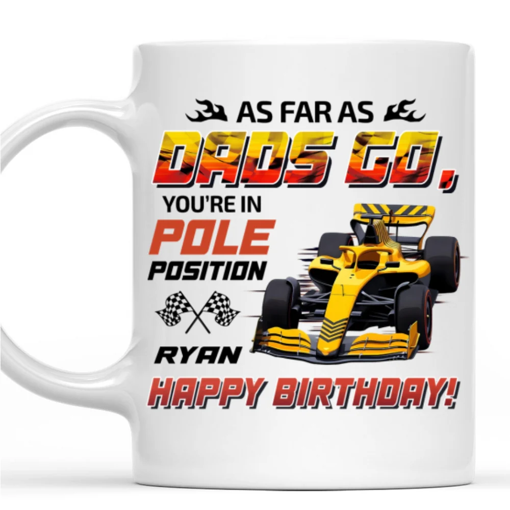 Champion Dad On Track - Personalized Custom Coffee Mug - Image 7