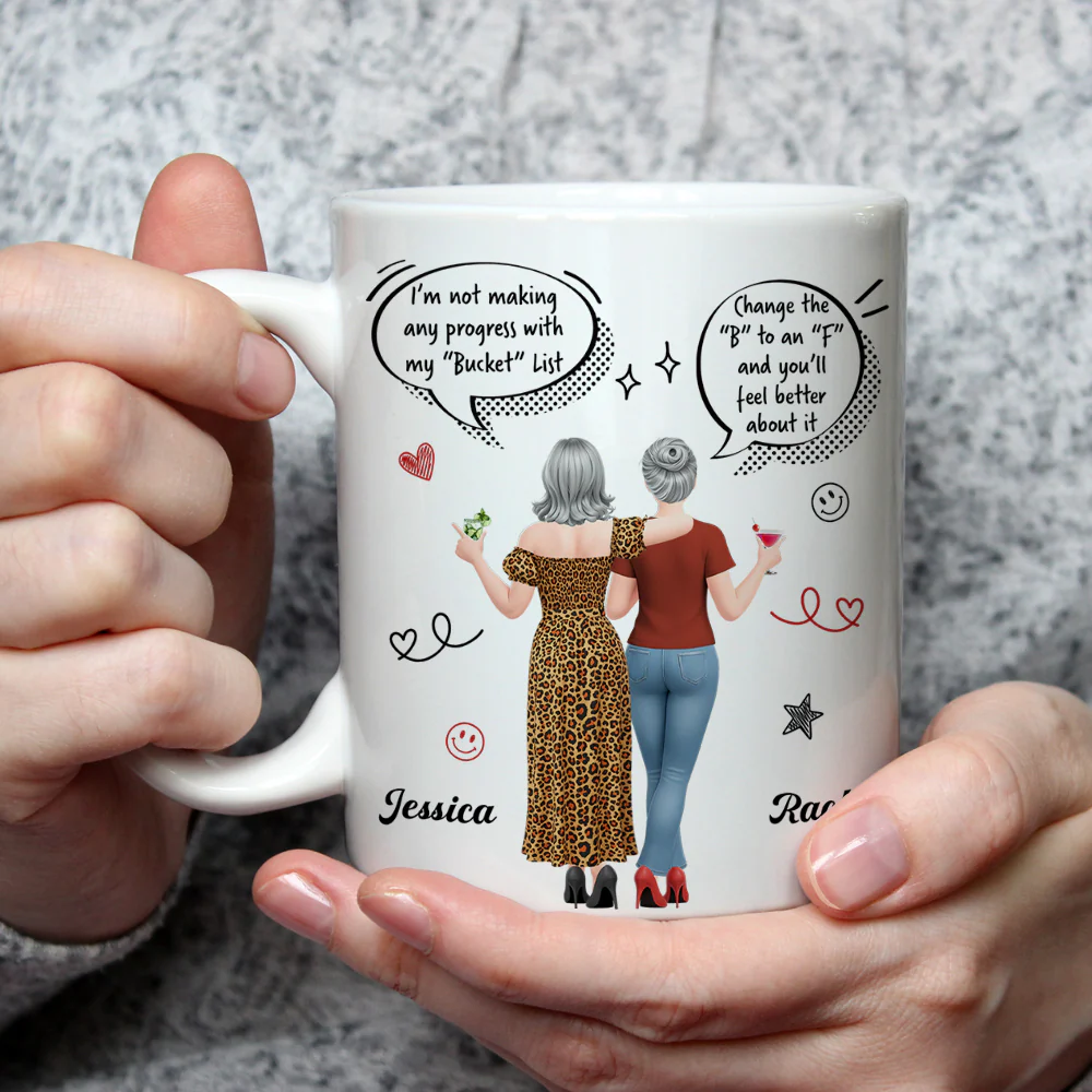 Change The Letter B To F - Personalized Custom Coffee Mug - Image 3