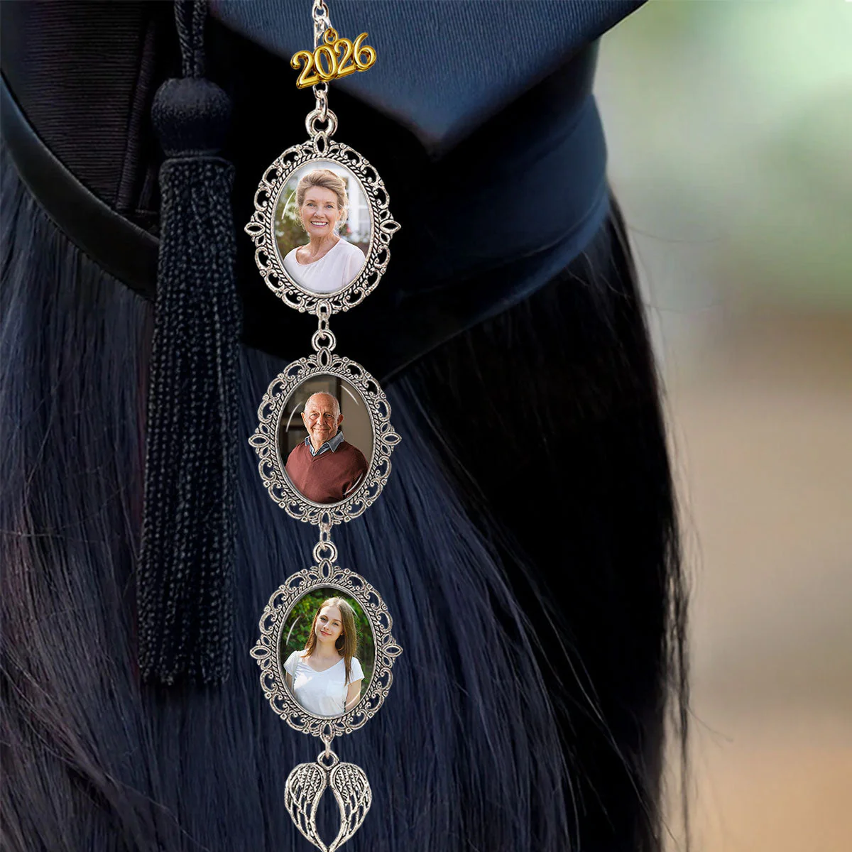 Chasing Dreams Family - Personalized Custom Graduation Tassel - Image 2