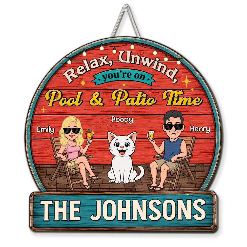 Cheers To Backyard Memories Cat Lovers - Personalized Custom Wood Sign