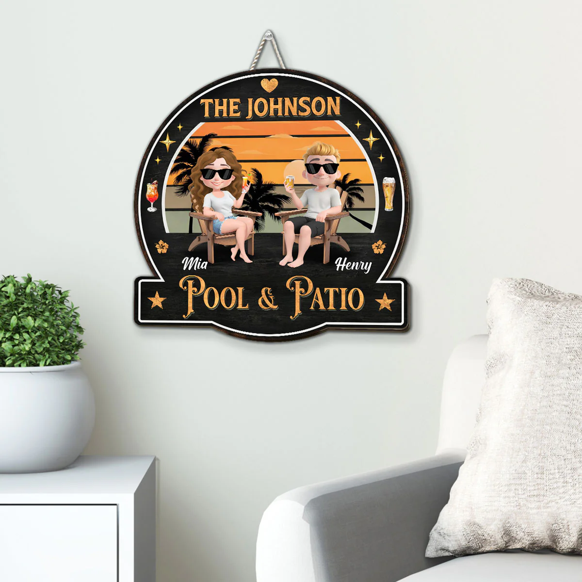 Chill Time - Personalized Custom Wood Sign - Image 3