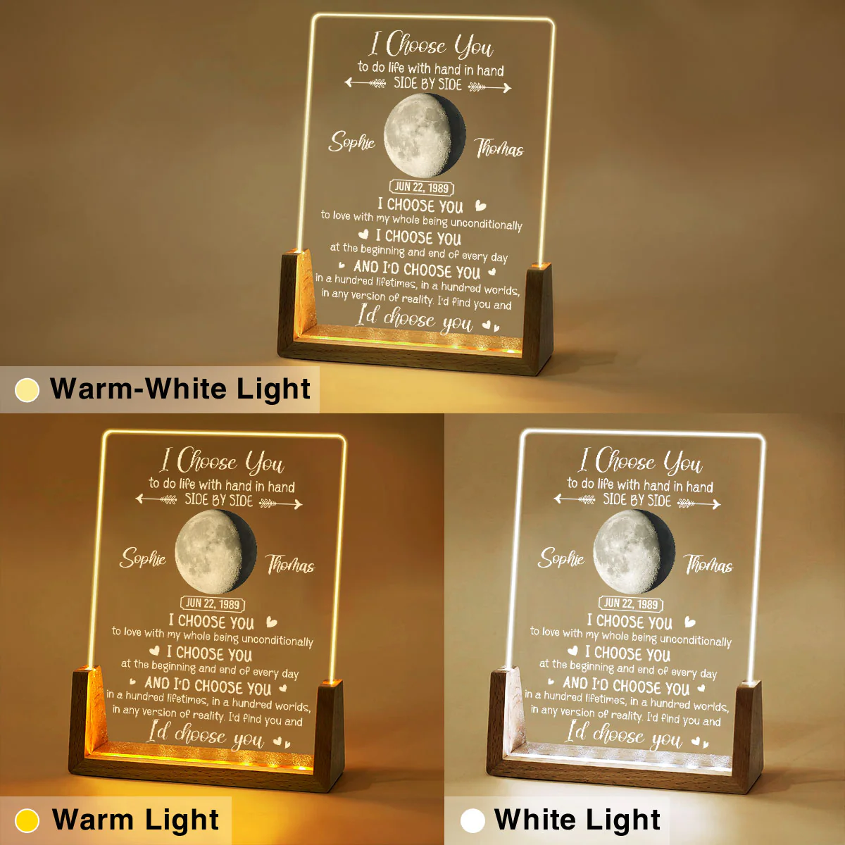 Chosen Love - Personalized Custom Night Light - Image 4