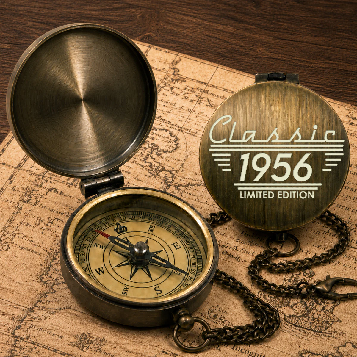 Classic Edition - Personalized Custom Engraved Pocket Compass - Image 2