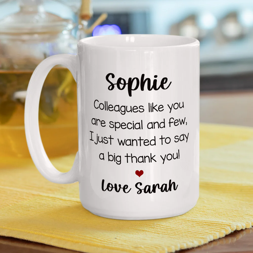 Colleagues Like You Are Special - Personalized Custom Coffee Mug - Image 5