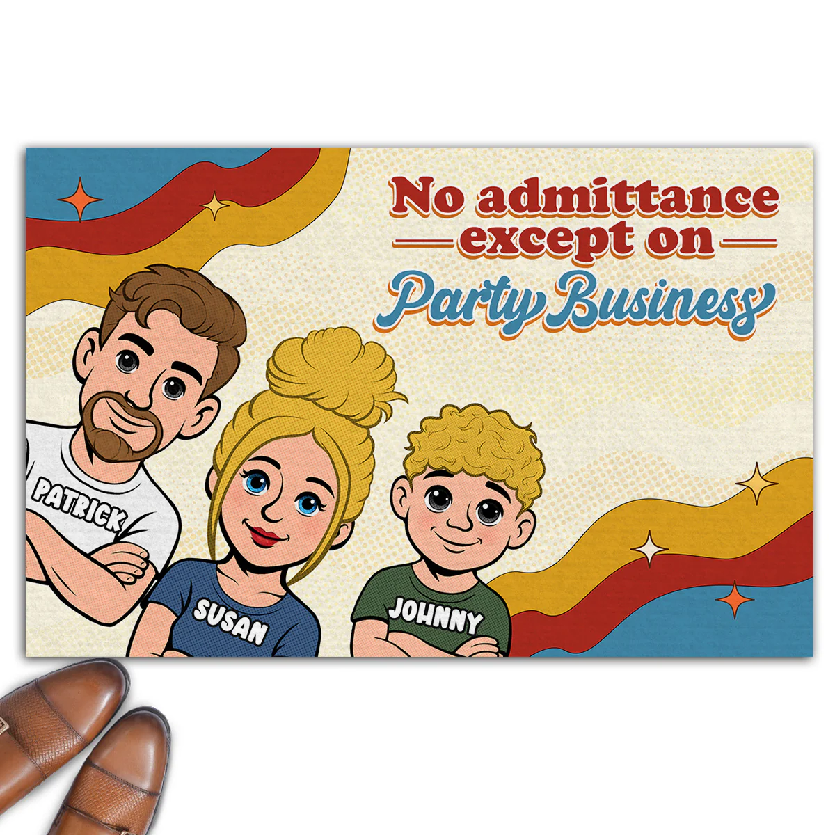 Come Bearing Party Snacks - Personalized Custom Doormat