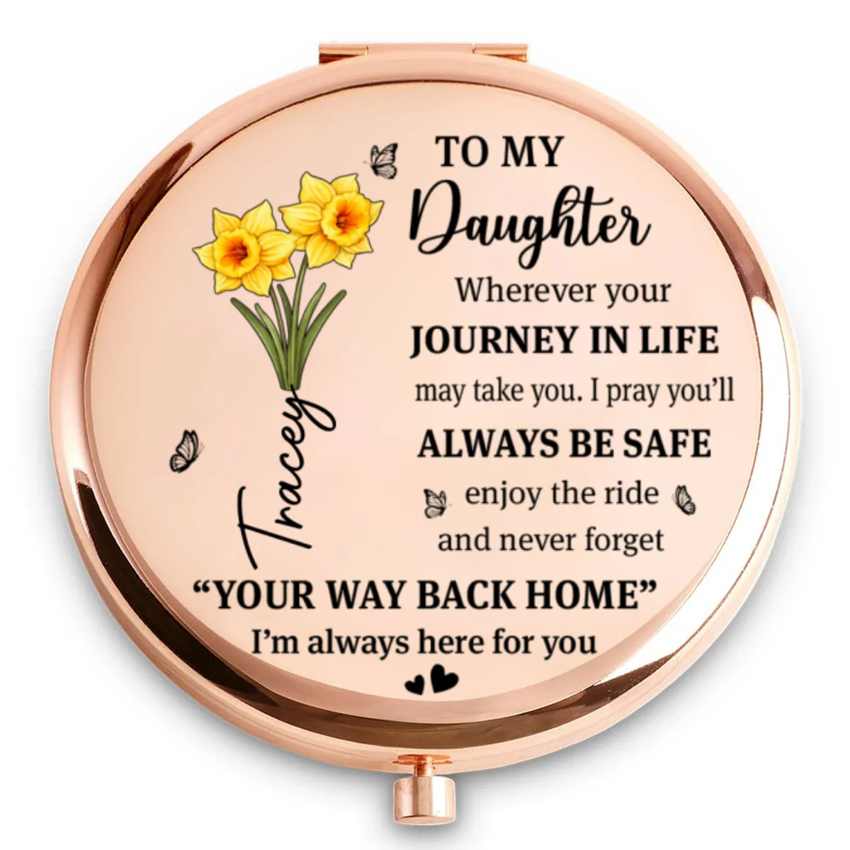 Come Home Anytime My Love - Personalized Custom Compact Mirror - Image 5