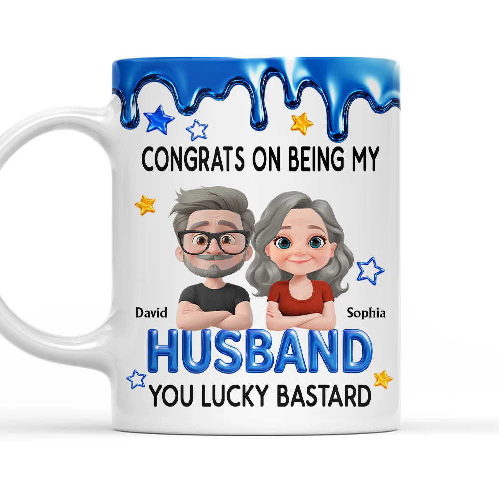 Congrats My Husband - Personalized Custom Coffee Mug