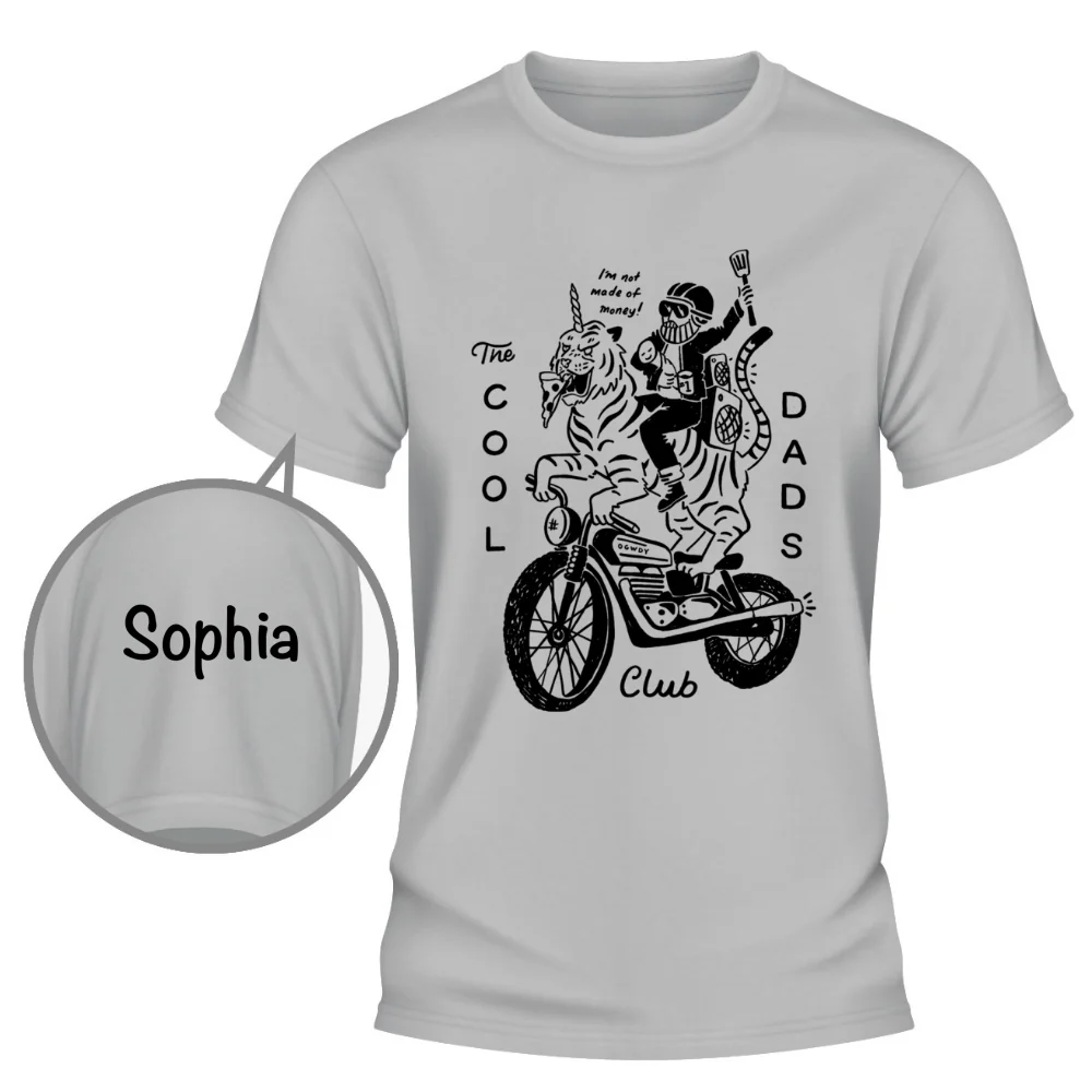 Cool Dad Club 2 - Personalized Custom Shirt With Design On Sleeve - Image 8