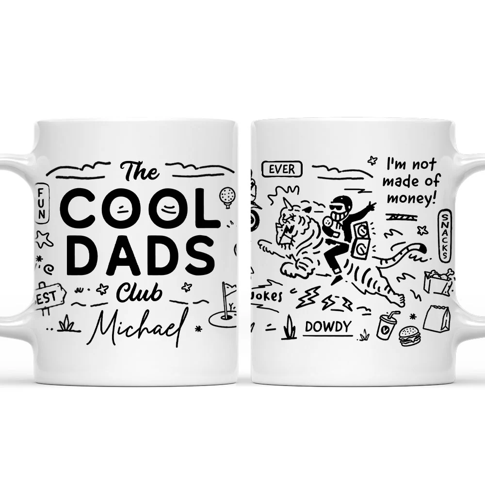 Cool Dads Club - Personalized Custom Coffee Mug