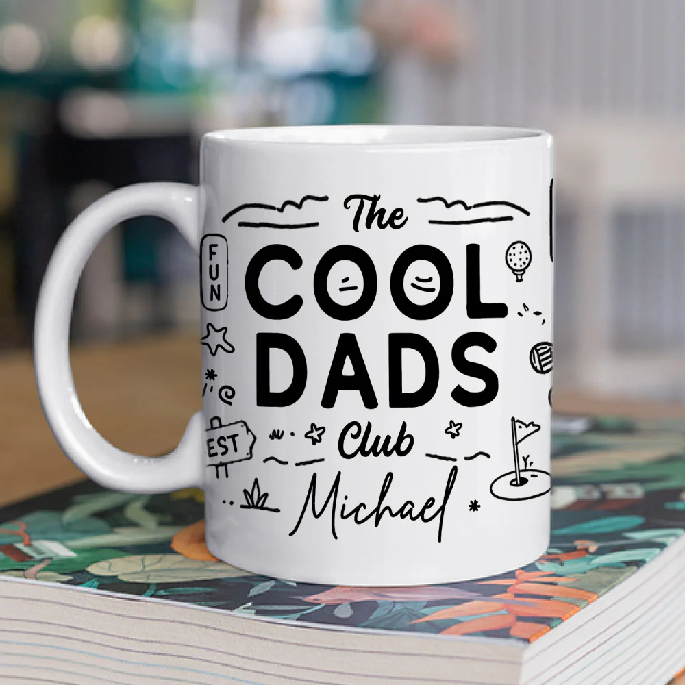 Cool Dads Club - Personalized Custom Coffee Mug - Image 2