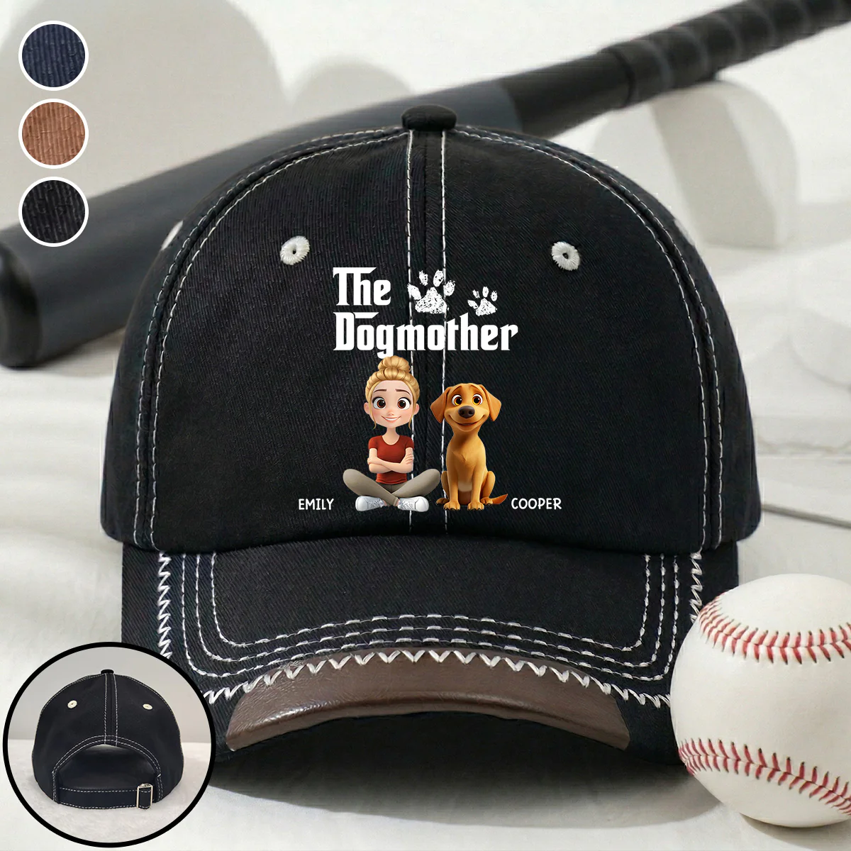 Cool Dog Mother - Personalized Custom Vintage Soft Baseball Cap