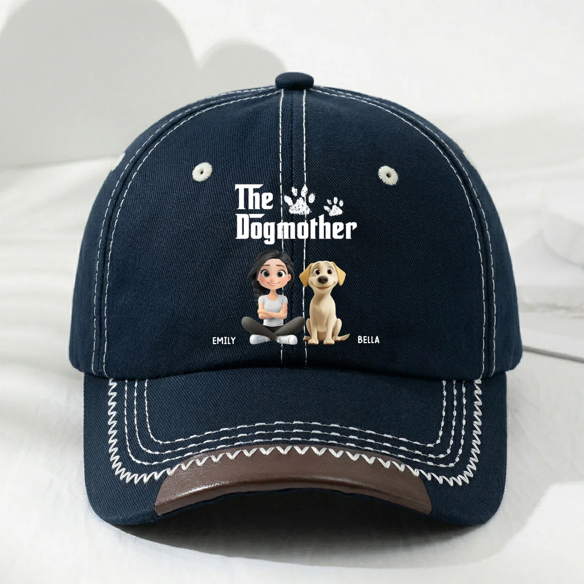Cool Dog Mother - Personalized Custom Vintage Soft Baseball Cap - Image 10