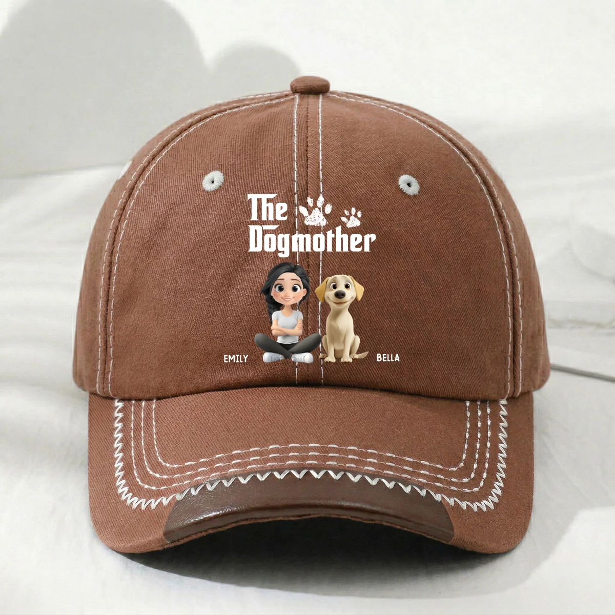 Cool Dog Mother - Personalized Custom Vintage Soft Baseball Cap - Image 9