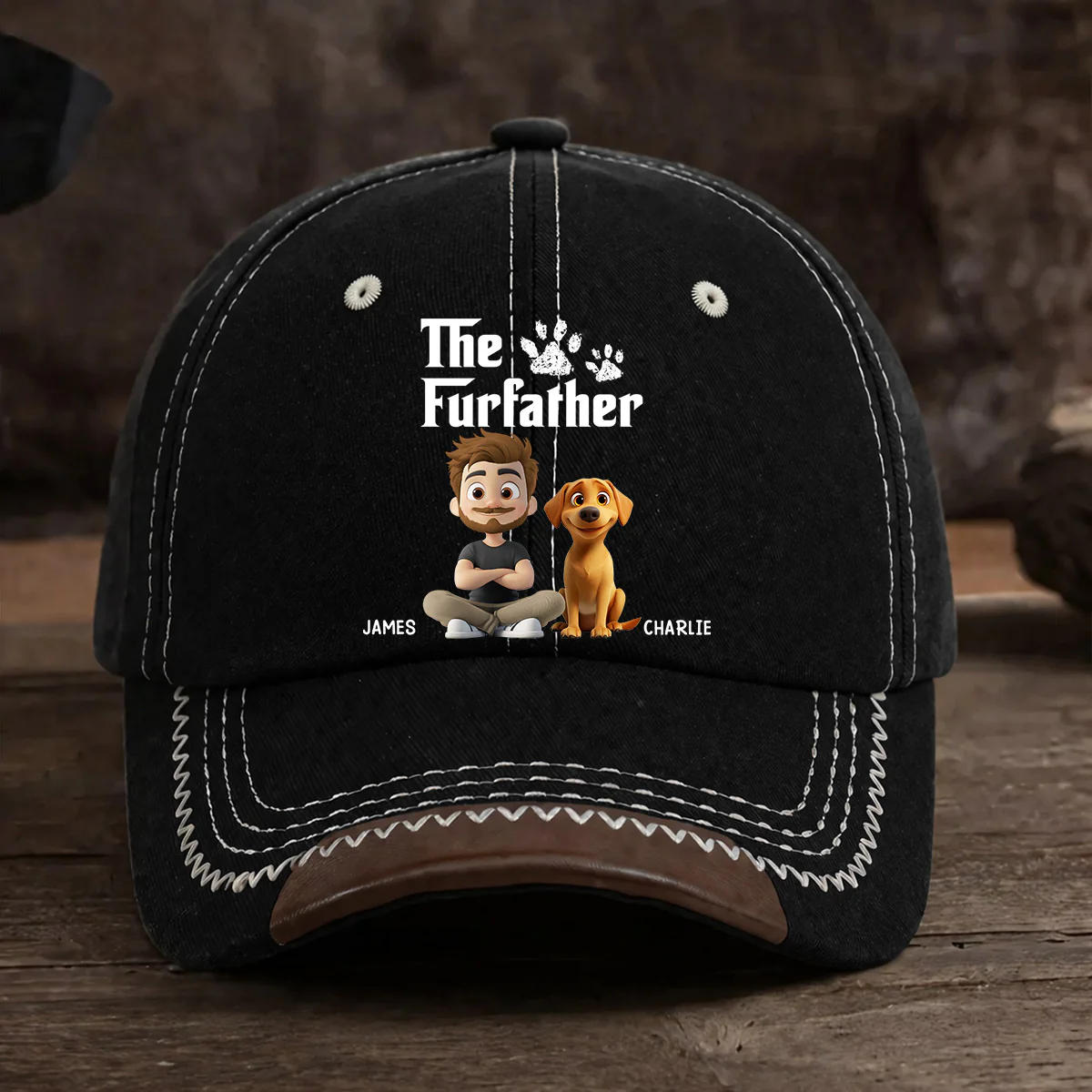 Cool Pet Father - Personalized Custom Vintage Soft Baseball Cap - Image 2
