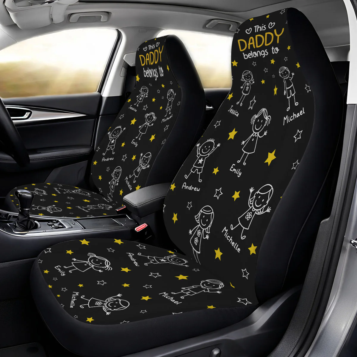 Cooler Than All Other Grandpa - Personalized Custom Car Seat Cover