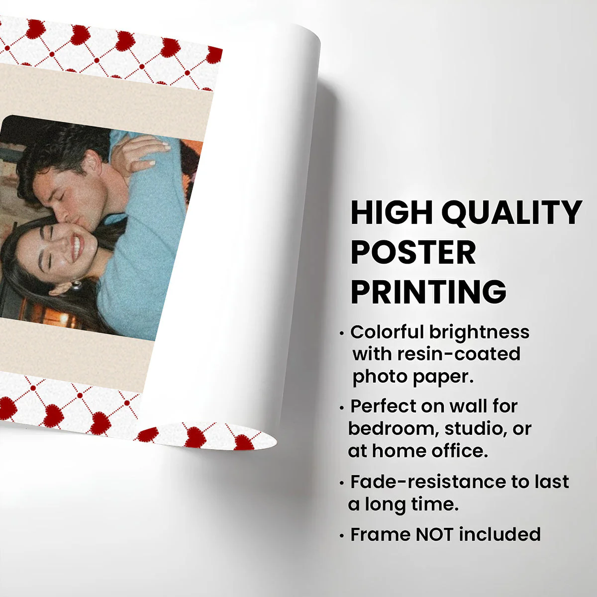 Couple Playing Card Photo - Personalized Custom Poster - Image 5
