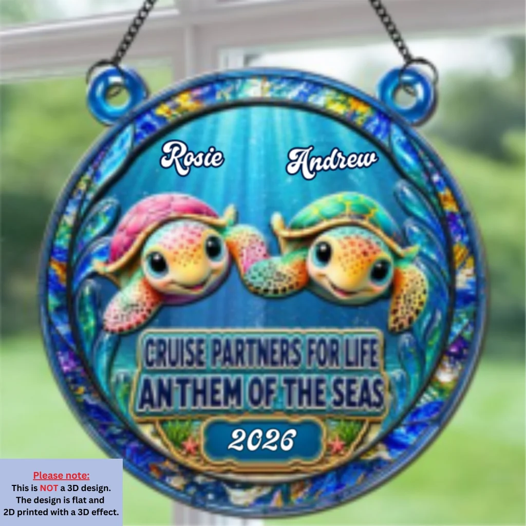 Cruise Partners - Personalized Custom Suncatcher - Image 7