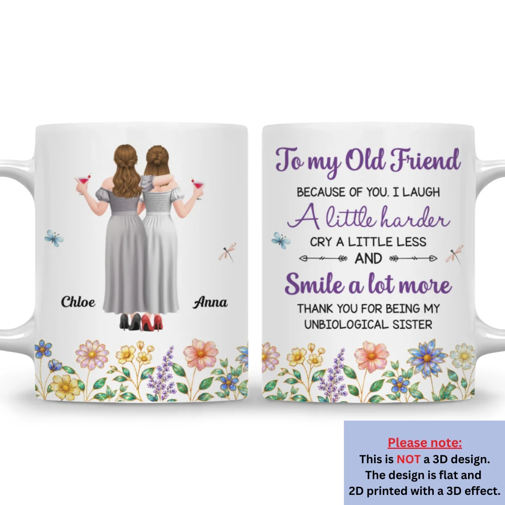 Cry A Little Less And Smile More Ver 2 - Personalized Custom Coffee Mug - Image 7